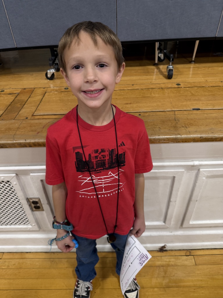 2nd graders with positive office referrals and prizes