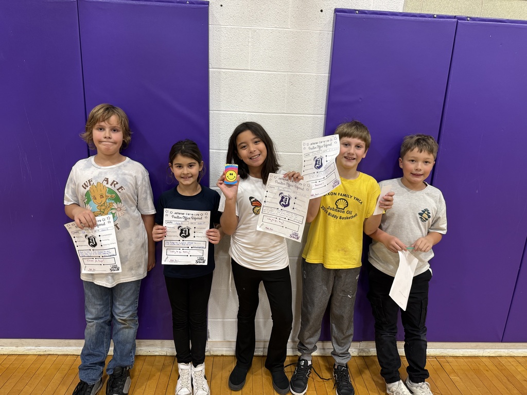 3rd graders with positive office referrals and prizes