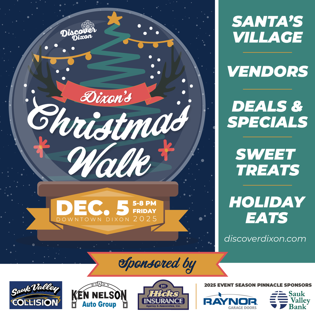 discover dixon christmas walk flyer