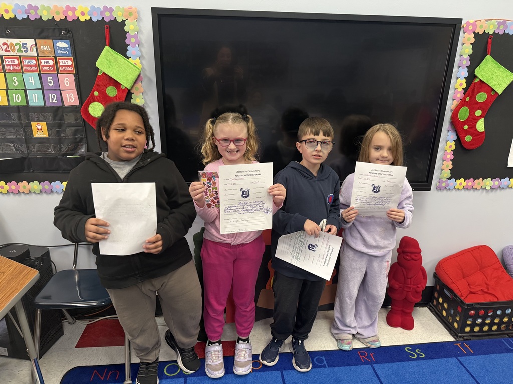 3rd graders with positive office referrals and prizes