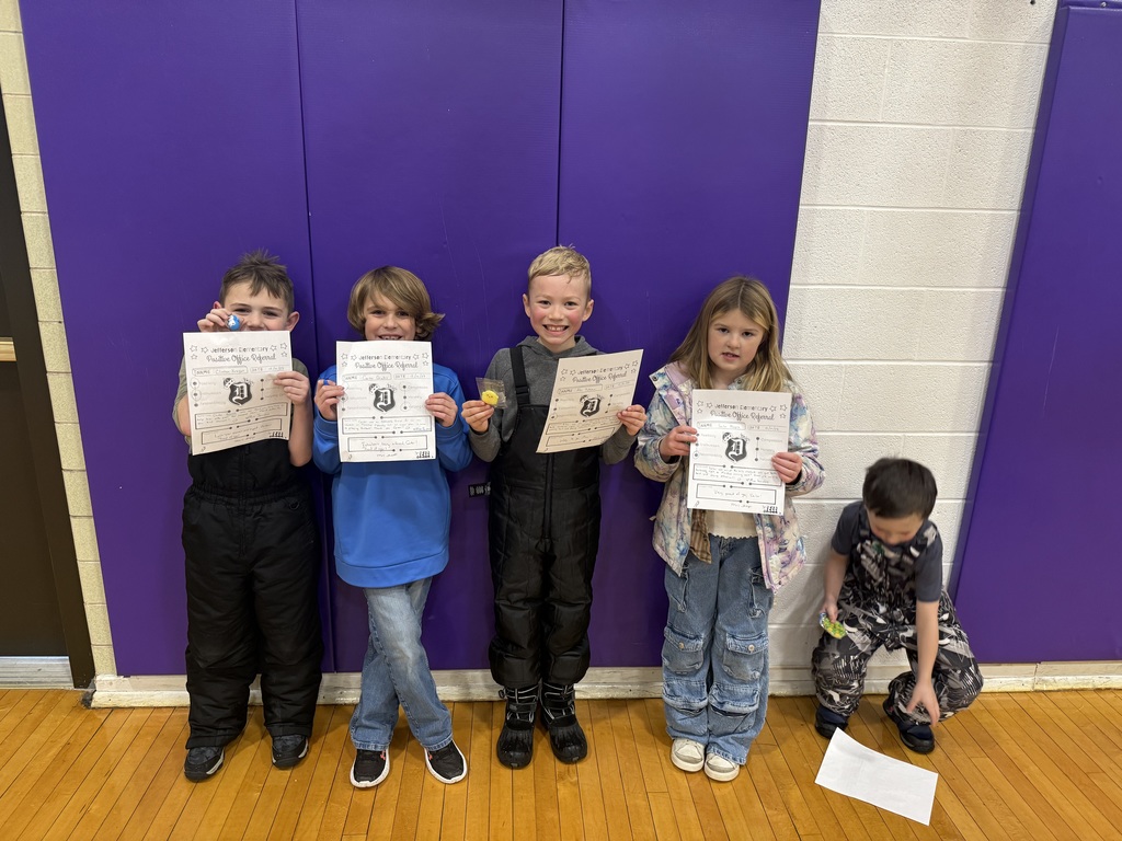 2nd graders with positive office referrals and prizes