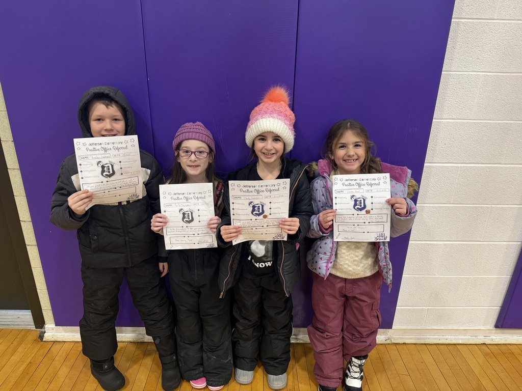 2nd graders with positive office referrals and prizes