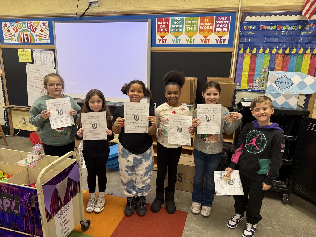 3rd graders with positive office referrals and prizes