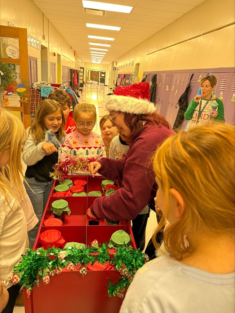 Mrs. Middleton playing our cash or candy game 