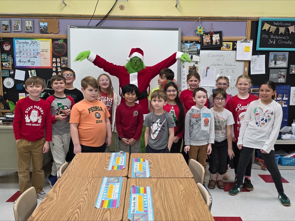 The grinch and Mrs. Buikema's class 
