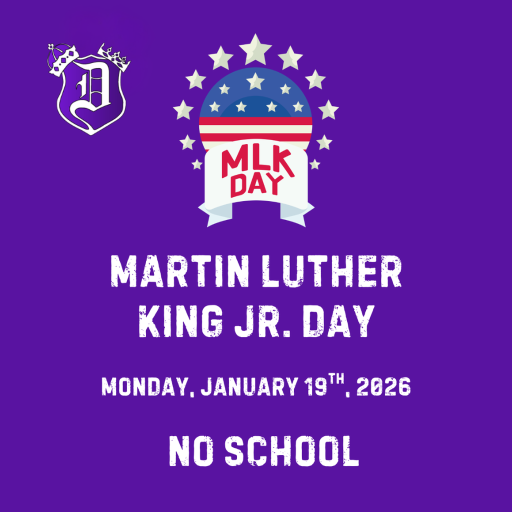 Martin Luther King Jr Day no school graphic
