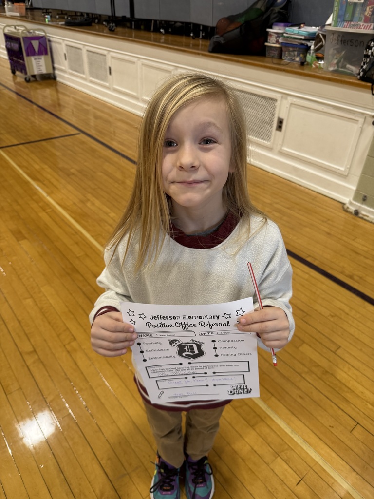 2nd graders with positive office referrals and prizes 
