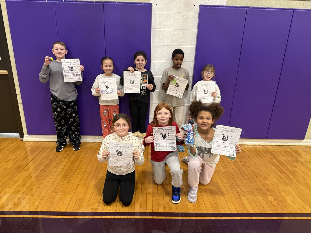 3rd graders with positive office referrals and prizes 