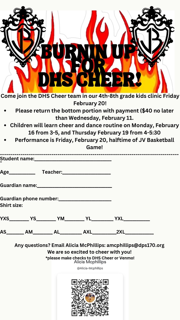 cheer clinic sign up flyer