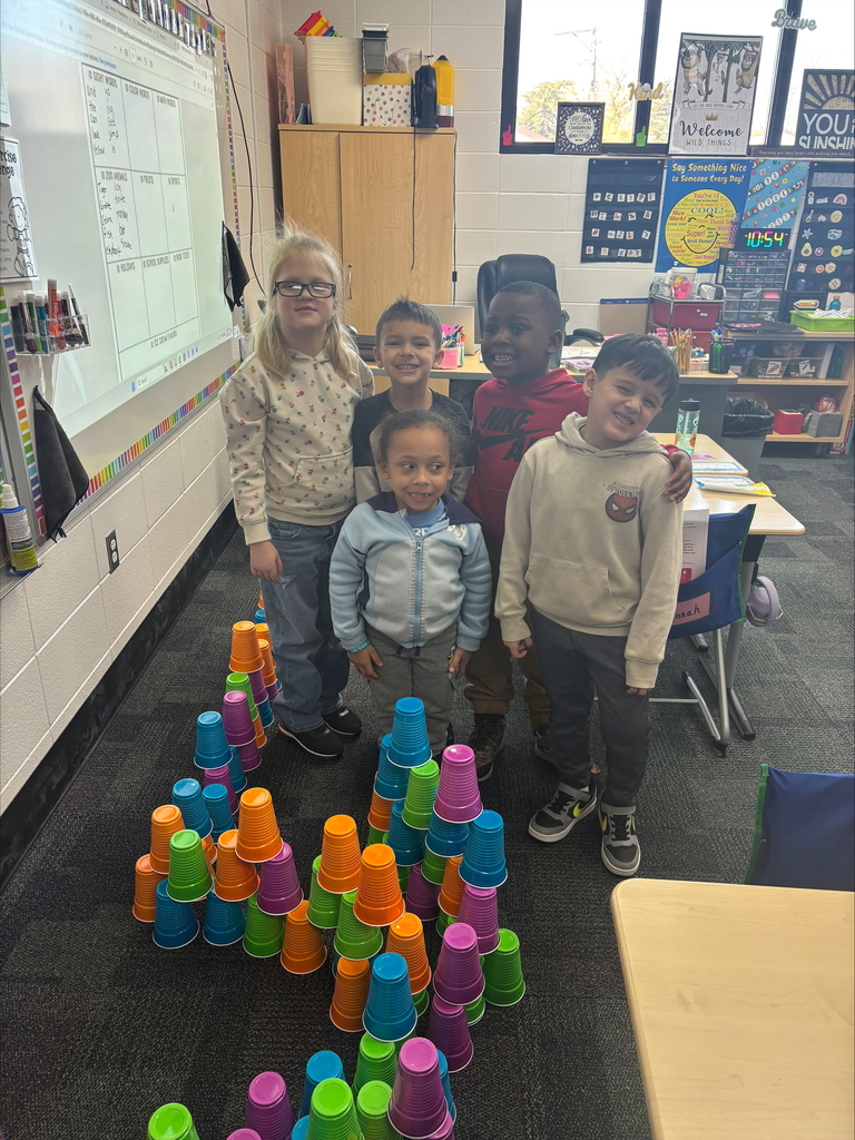 100th day cup stack