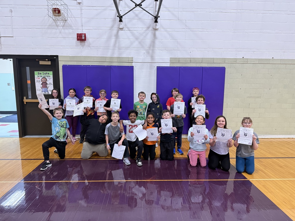 3rd graders with positive office referrals and prizes 
