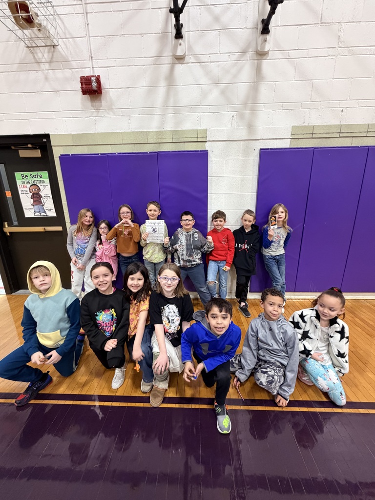 2nd graders with positive office referrals and prizes 