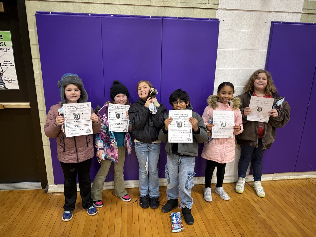 2nd graders with positive office referrals and prizes 