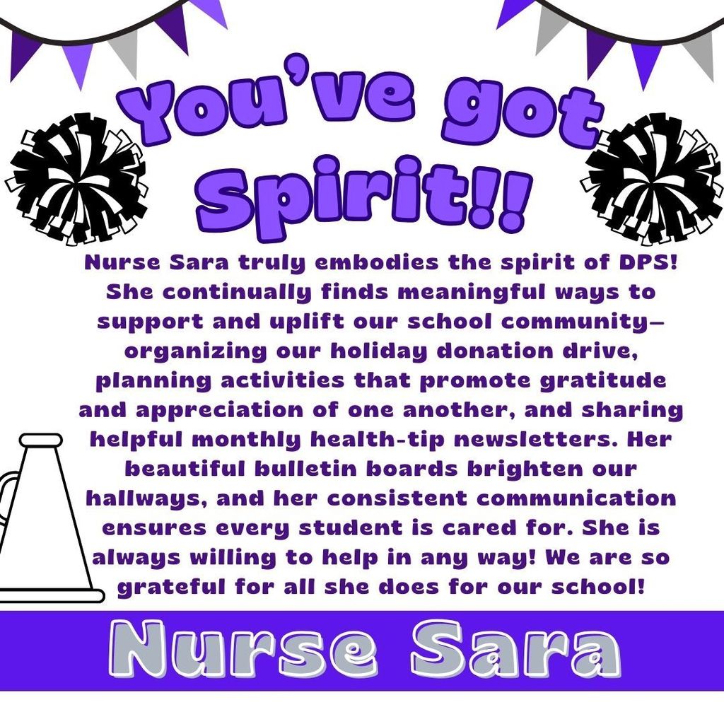 nurse sara's spirit stick award