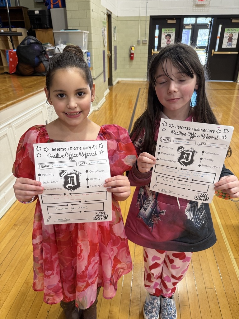 3rd graders with positive office referrals and prizes 