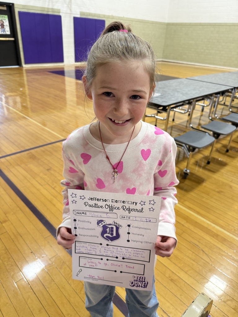 3rd graders with positive office referrals and prizes 