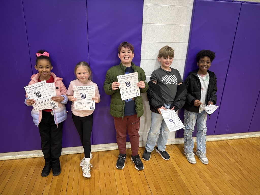 3rd graders with positive office referrals and prizes 
