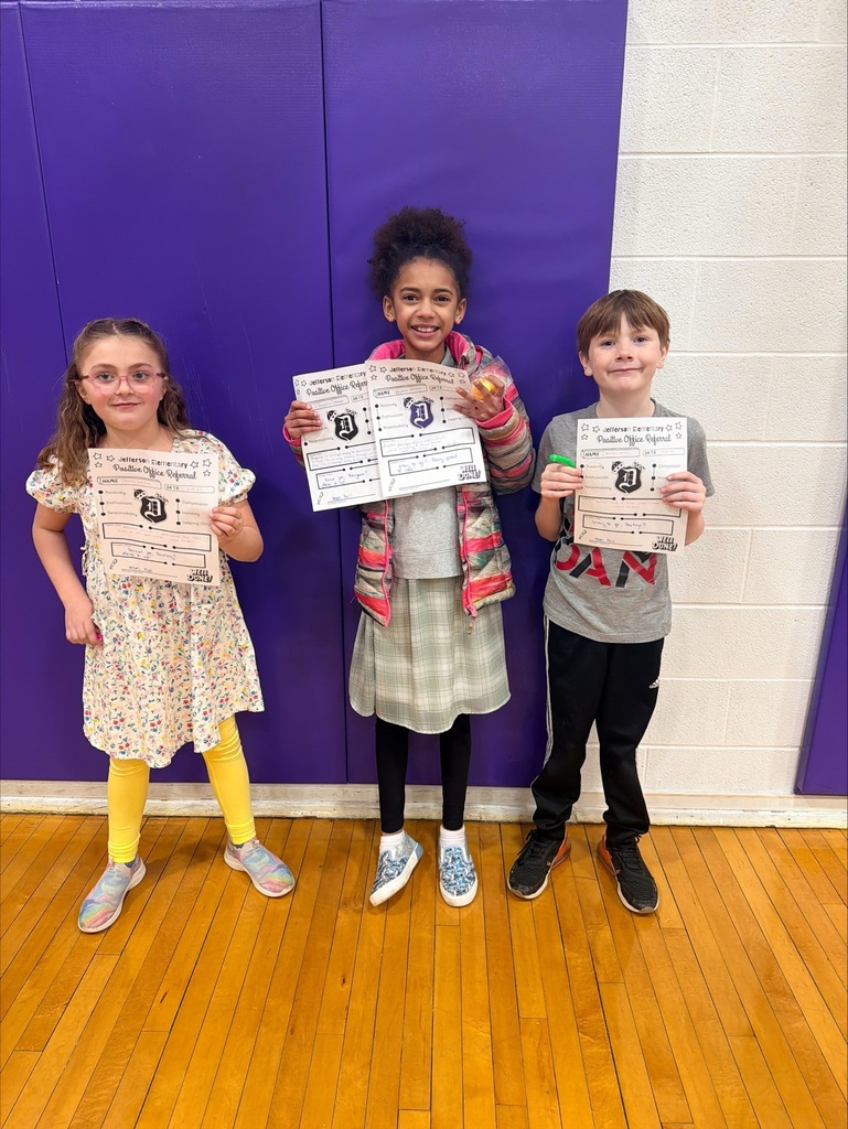 3rd graders with positive office referrals and prizes 