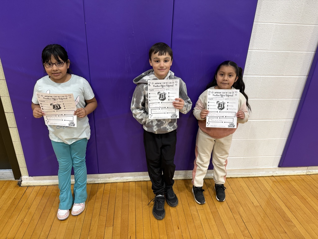 2nd graders with positive office referrals and prizes 