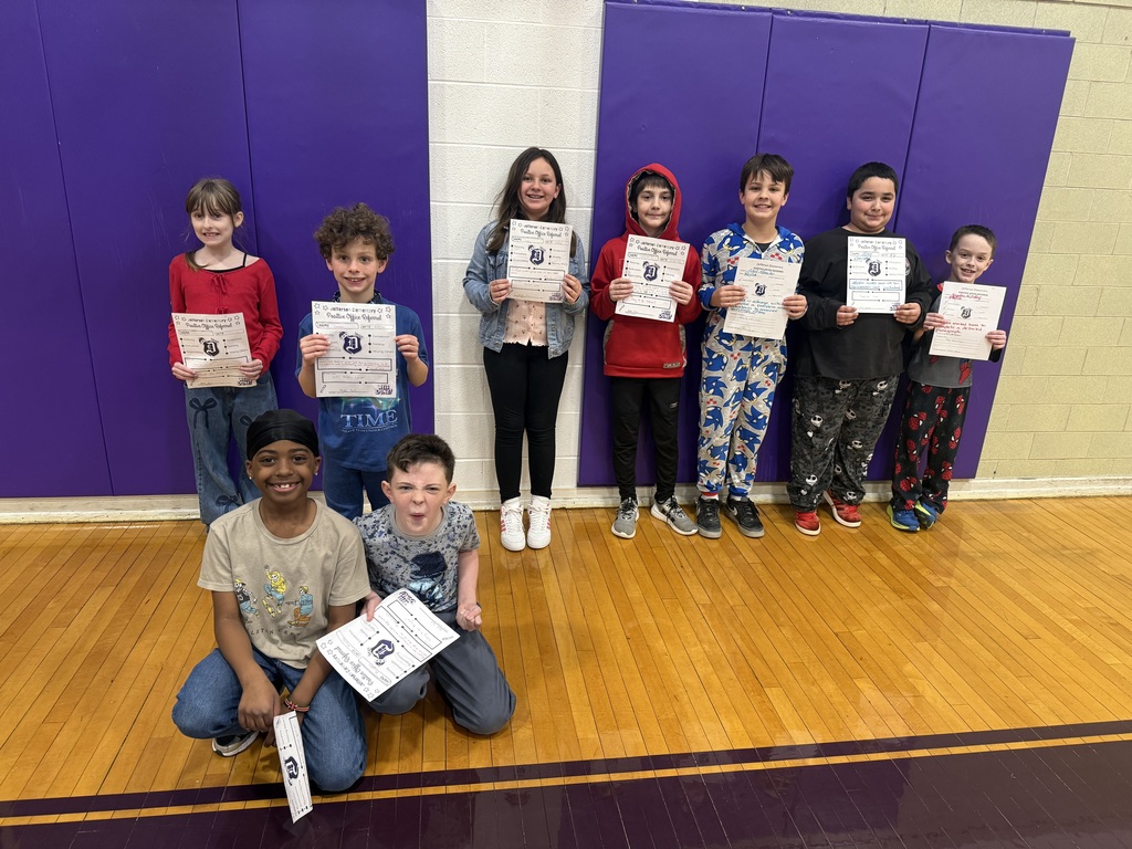 3rd graders with positive office referrals and prizes