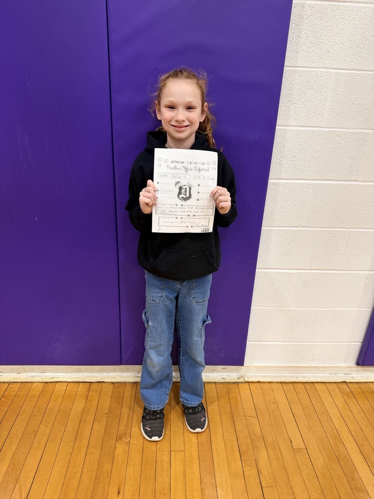 3rd graders with positive office referrals and prizes