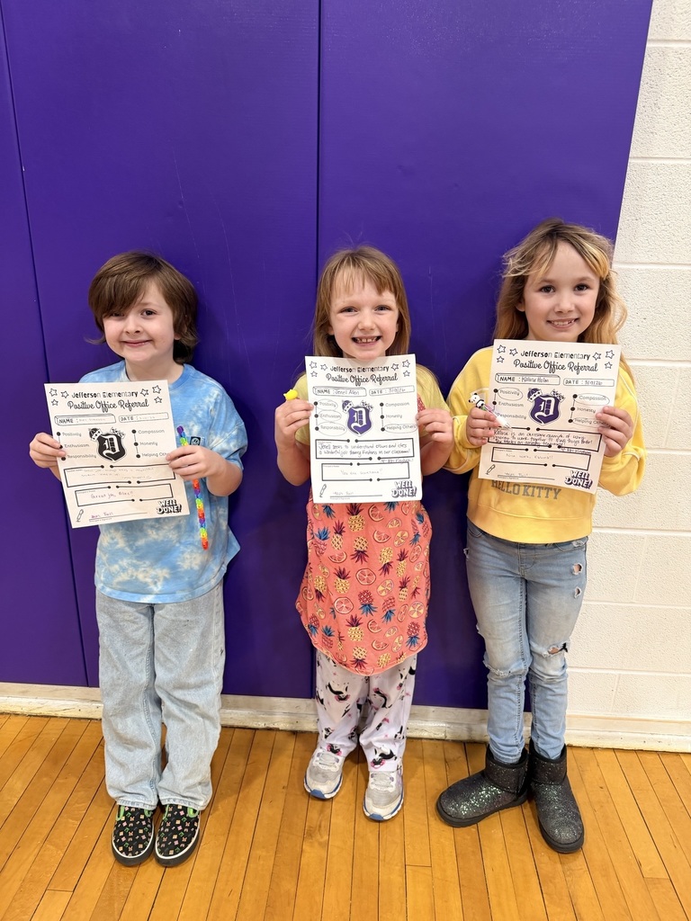 2nd graders with positive office referrals and prizes