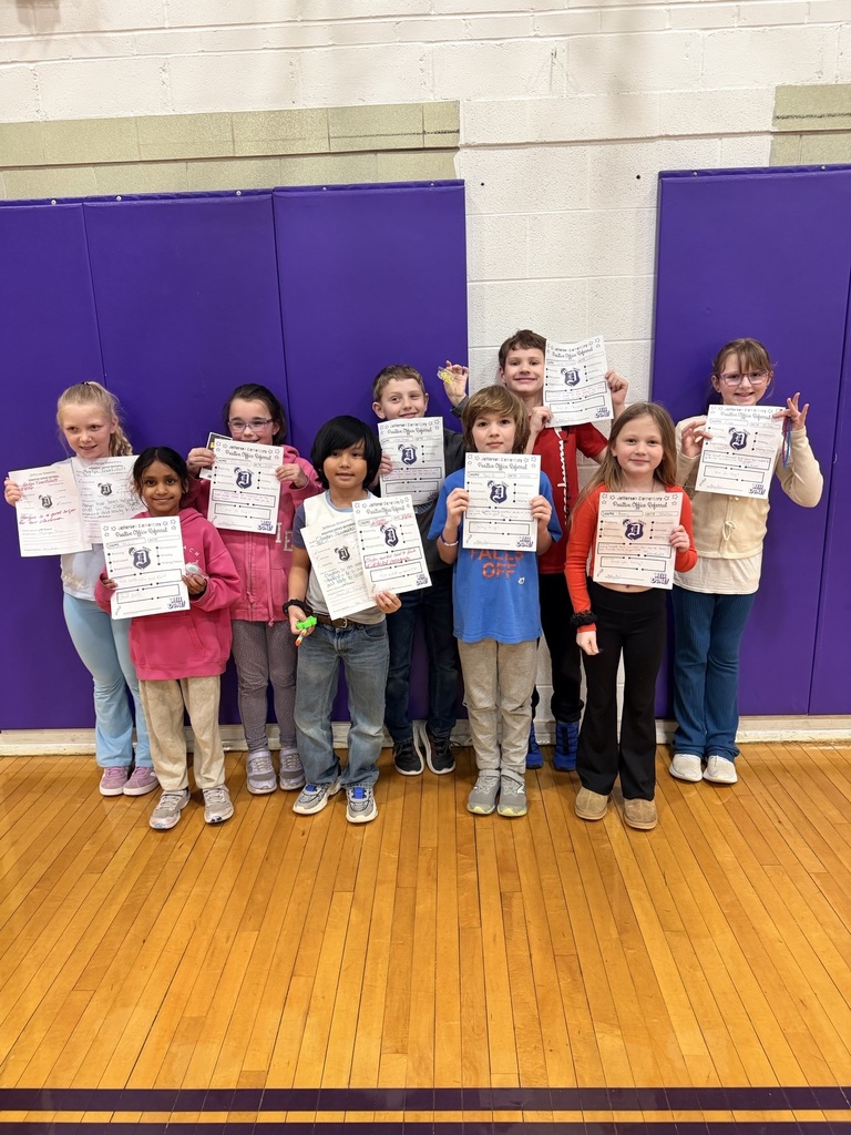 2nd graders with positive office referrals and prizes