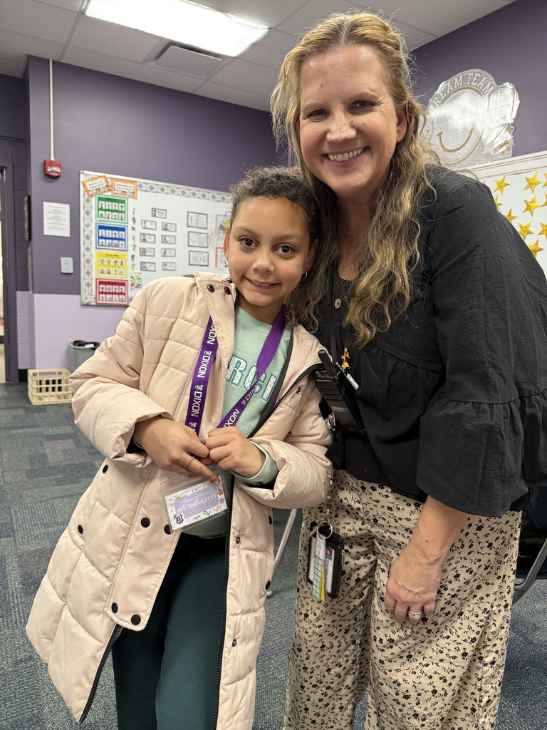 Mrs. Thorpe and Principal for the day