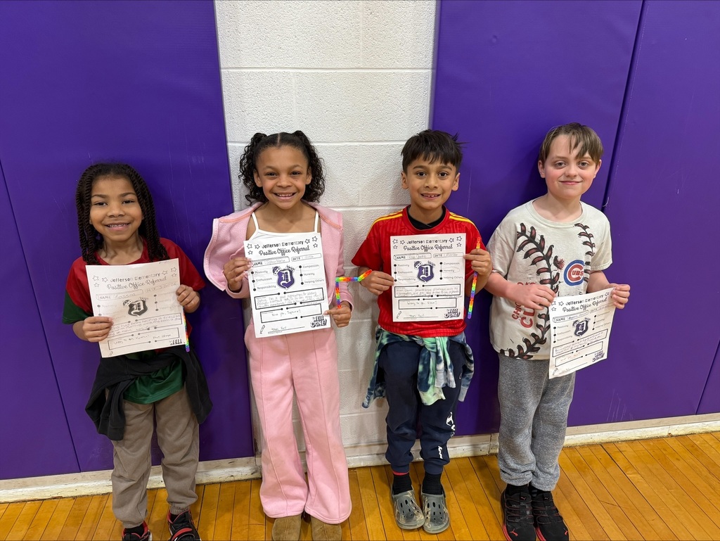2nd graders with positive office referrals and prizes 
