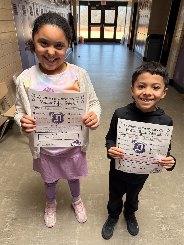 3rd graders with positive office referrals and prizes 