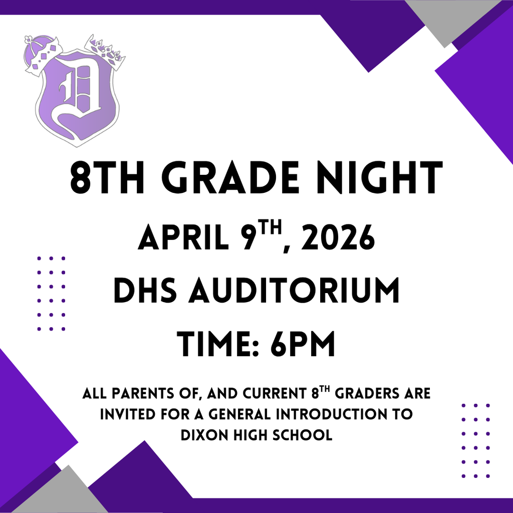 8th grade night flyer