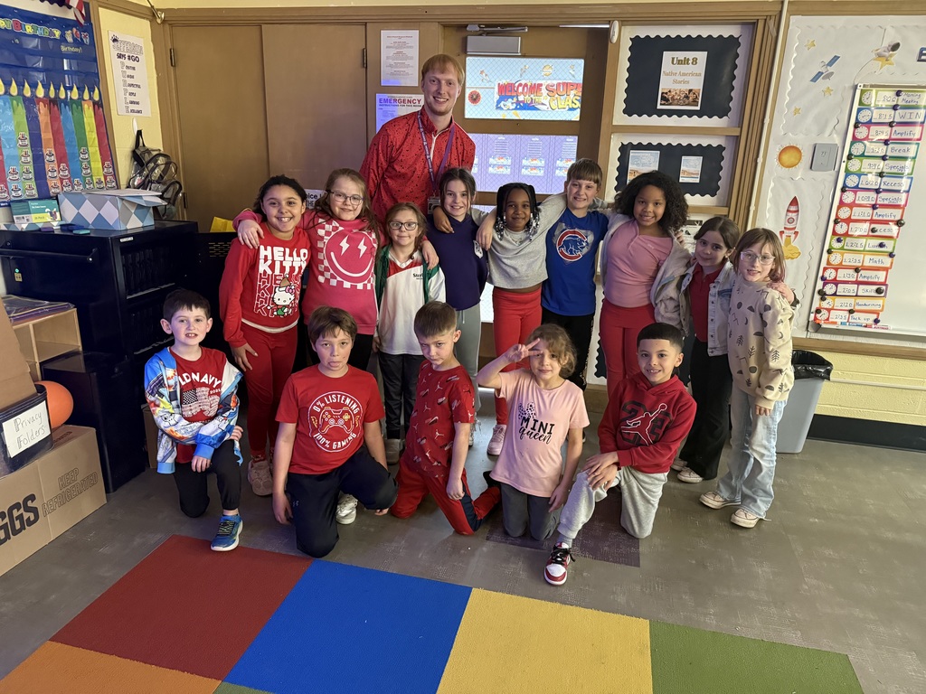 Mrs. Schlegel's class in red