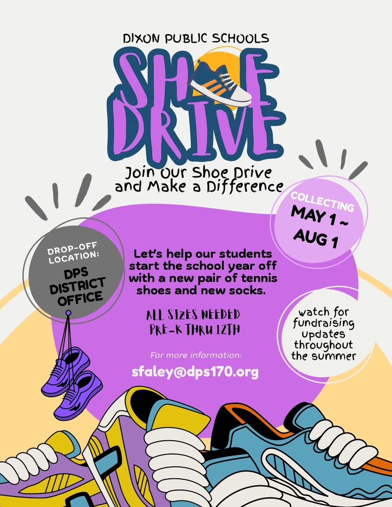 shoe drive flyer with pair of shoes and information about the drive