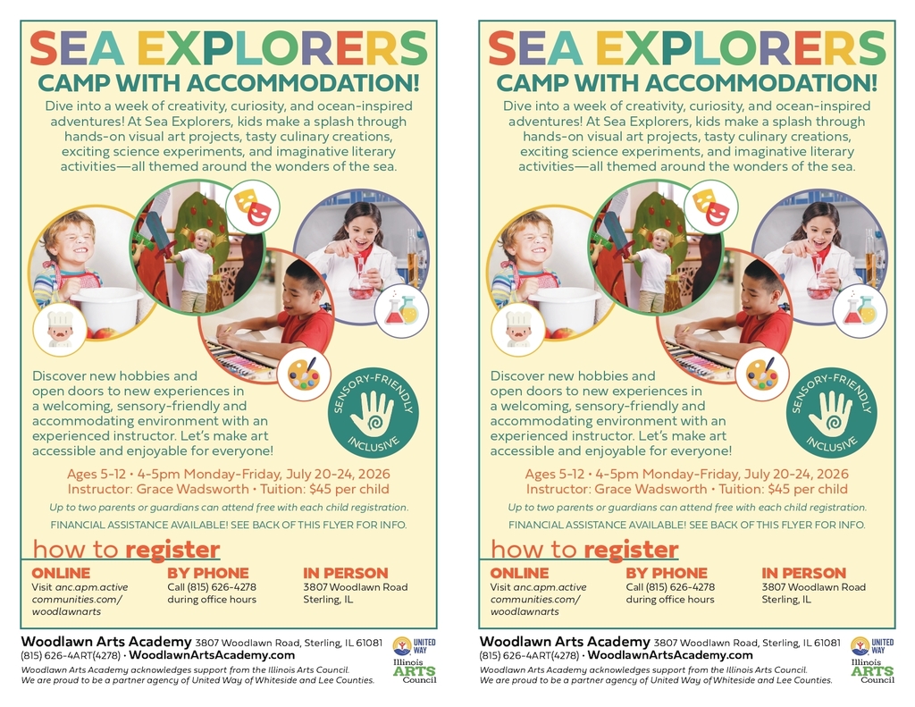 sea explorers camp flyer