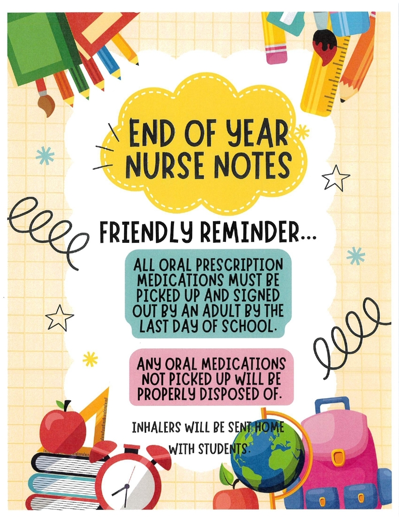 end of the year notes from Nurse Sara