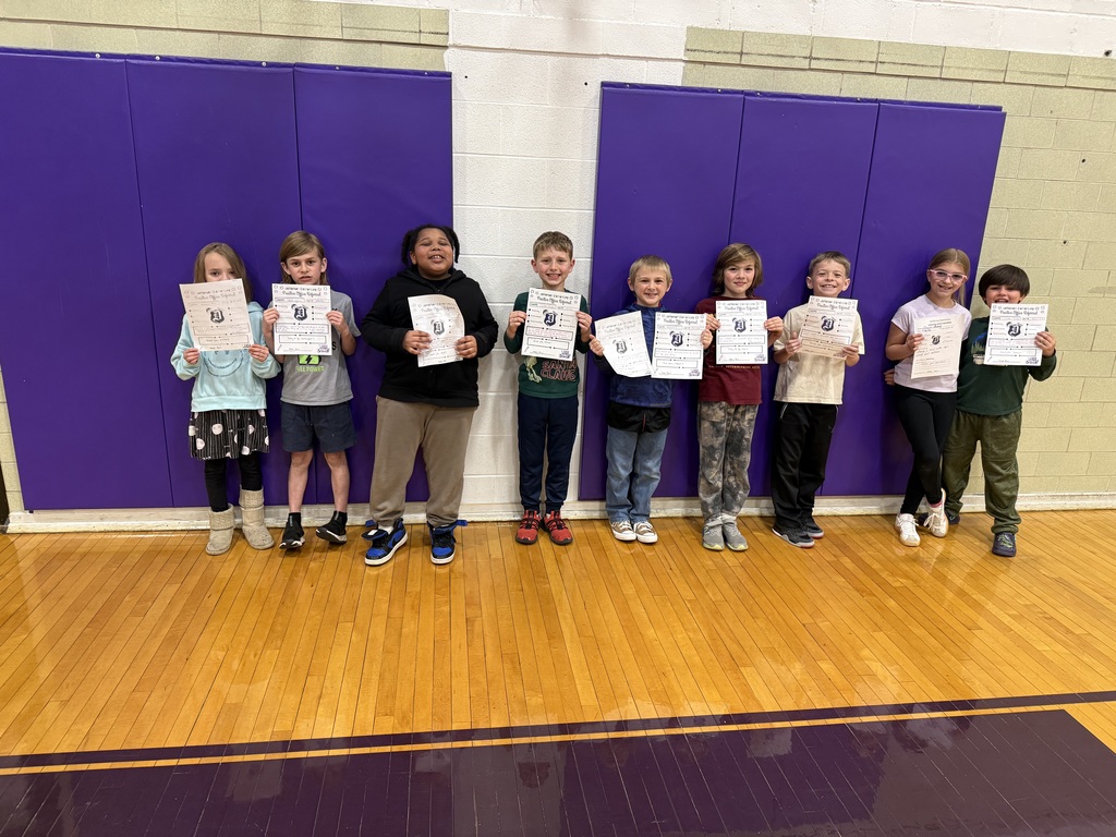 3rd graders with positive office referrals and prizes 