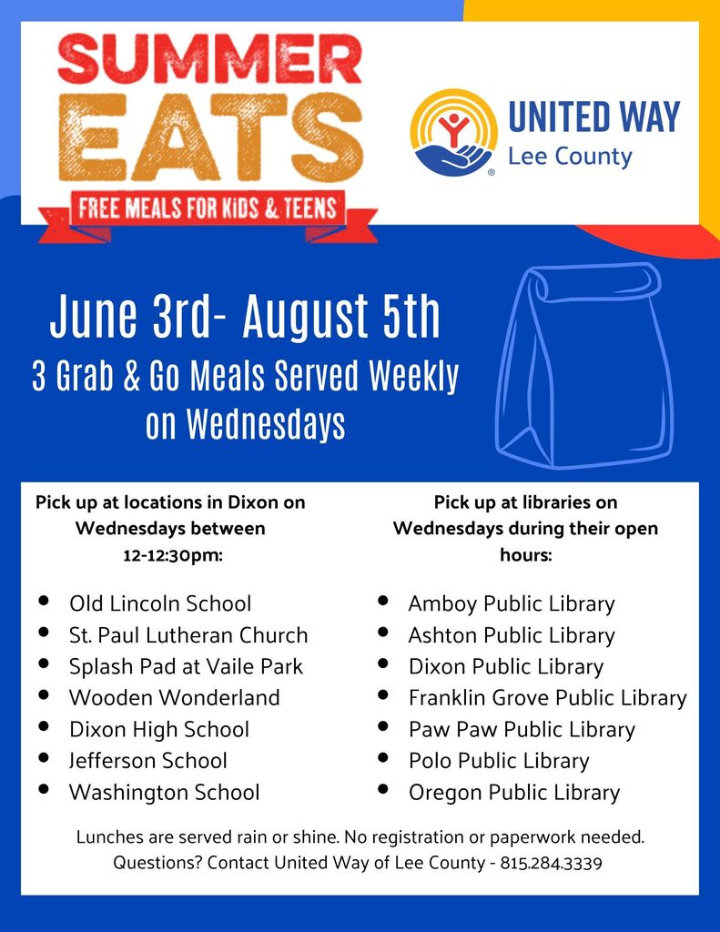 united way summer eats flyer
