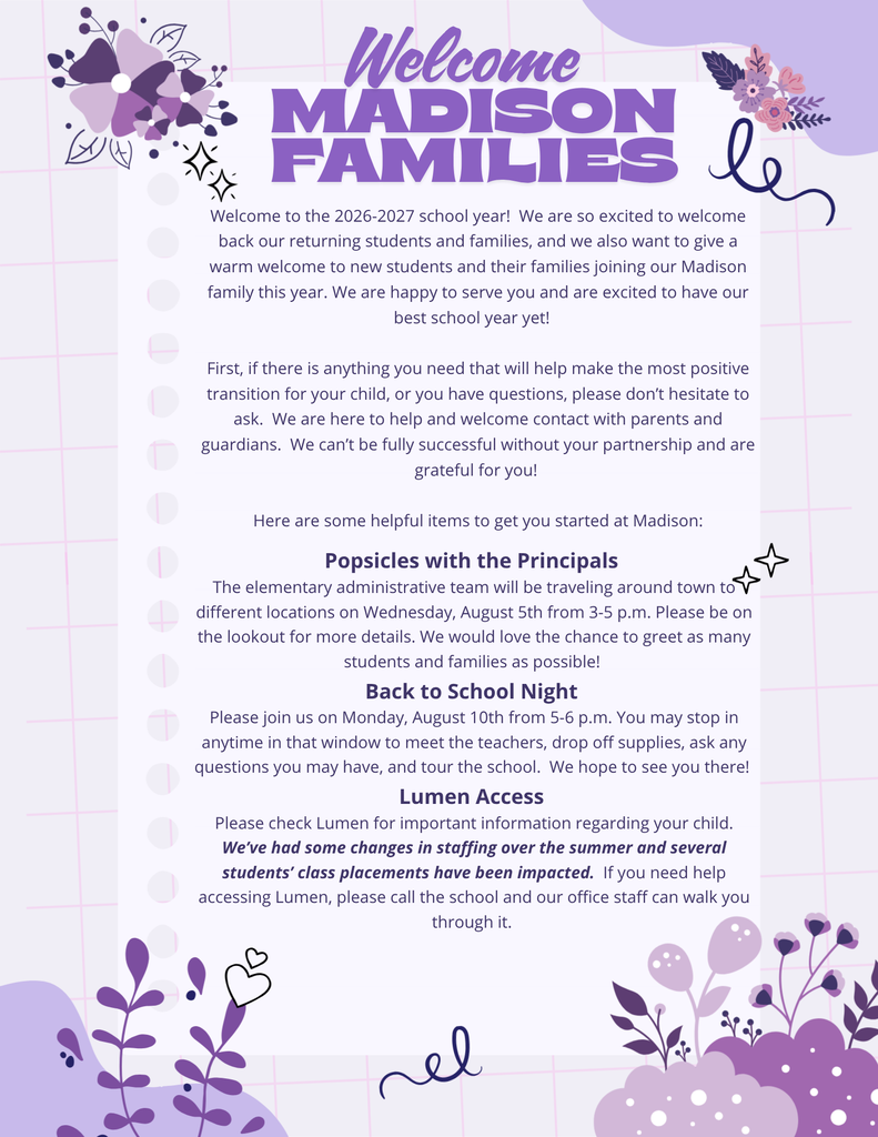 welcome letter part 1