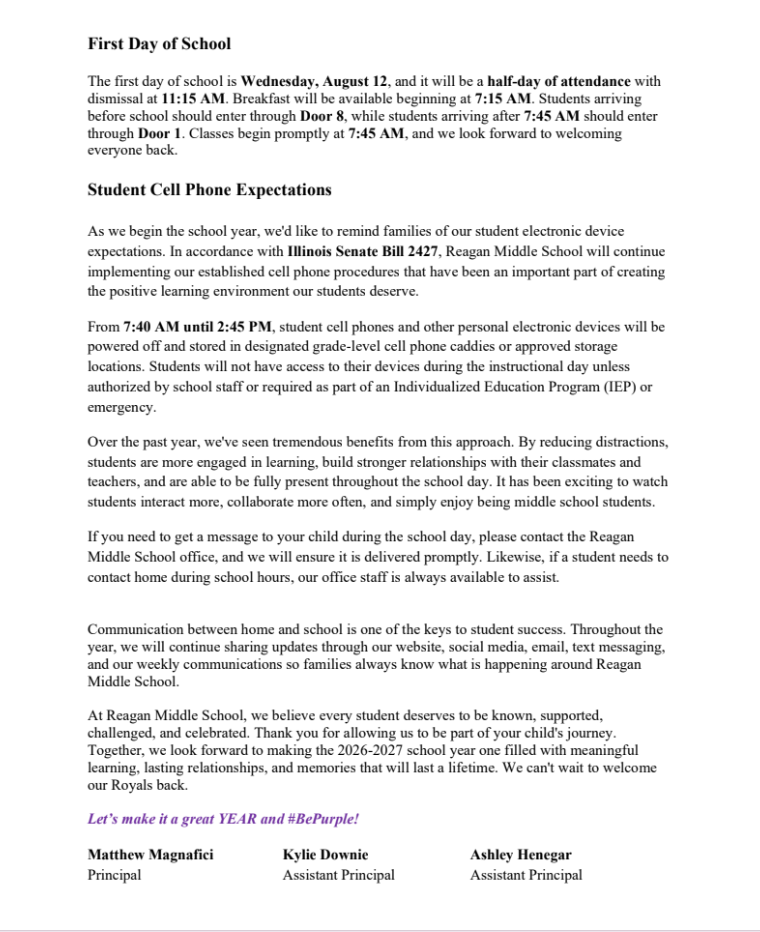 Welcome Letter Page 3