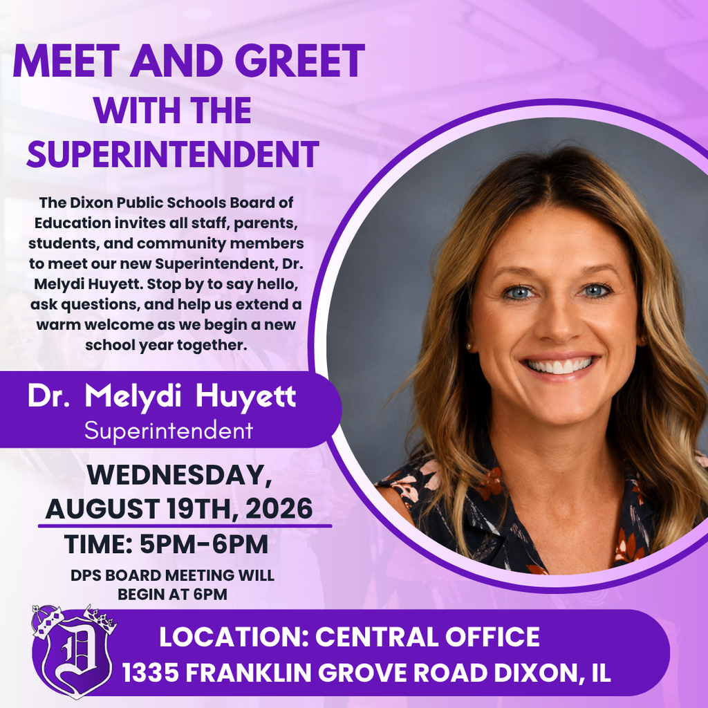 meet and greet flyer with dr. huyett and information on location and time