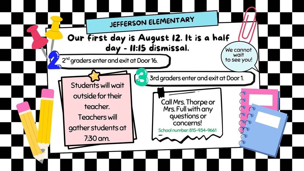 jefferson first day info