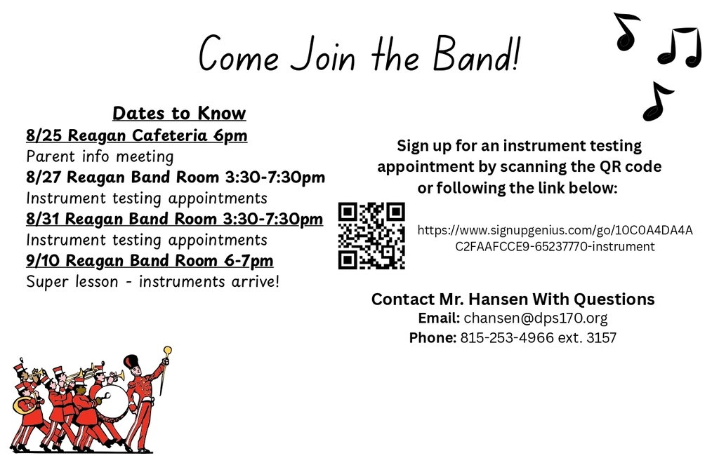 dates for 5th grade band