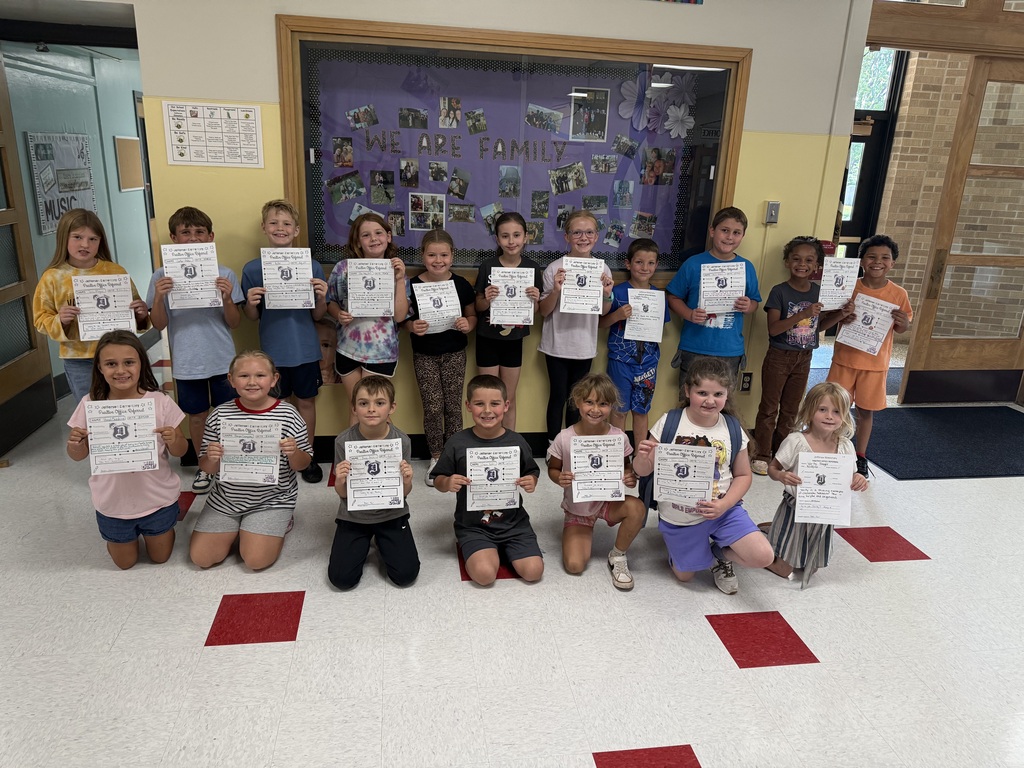 positive office referral recipients with their certificates