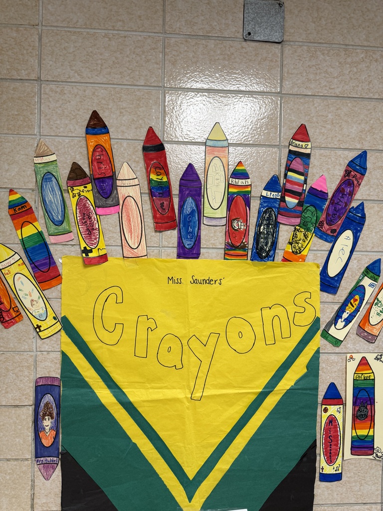 student box of crayons with names