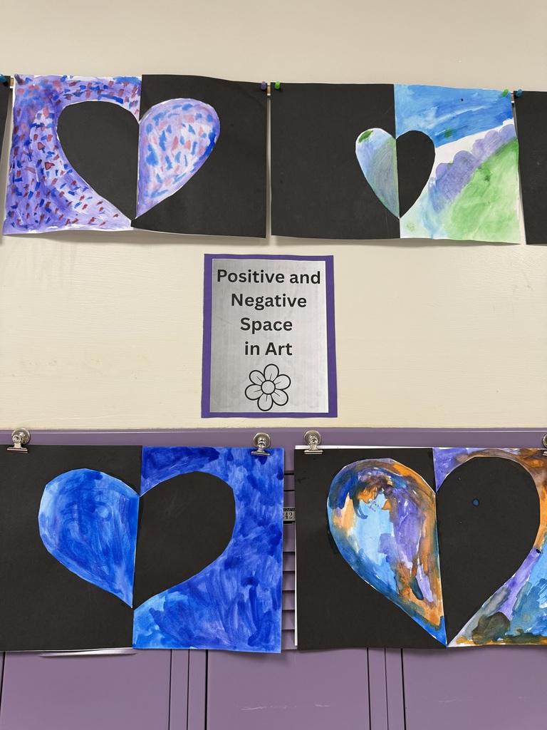 students positive and negative space in art