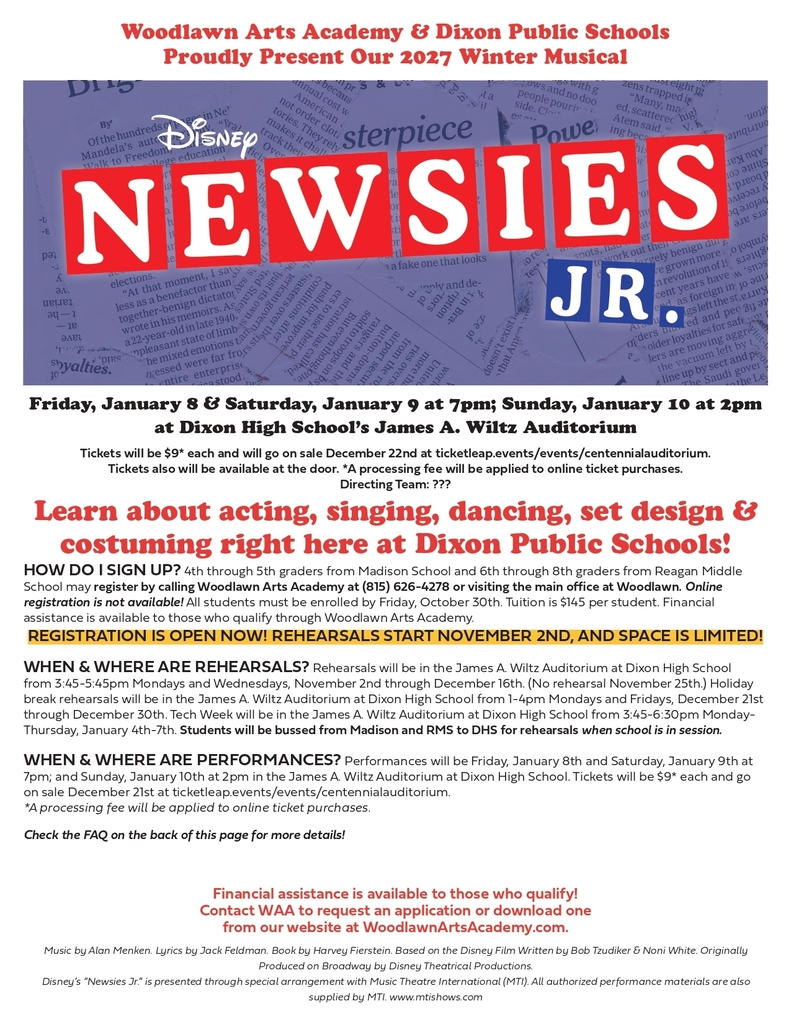 newsies jr flyer