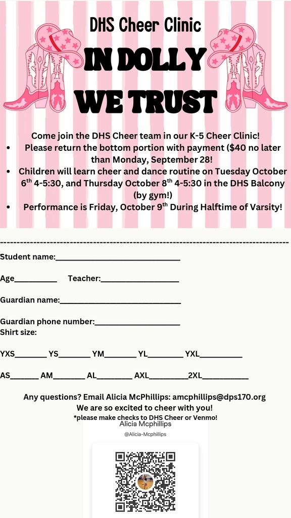 cheer Clinic flyer