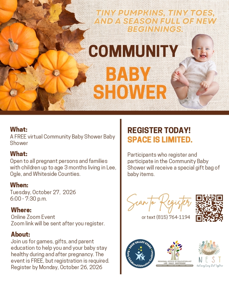 ROE #47 flyer about virtual baby showers