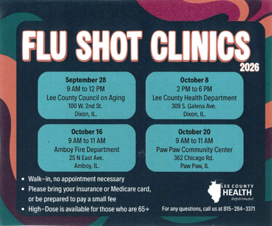 flu shot clinic flyer