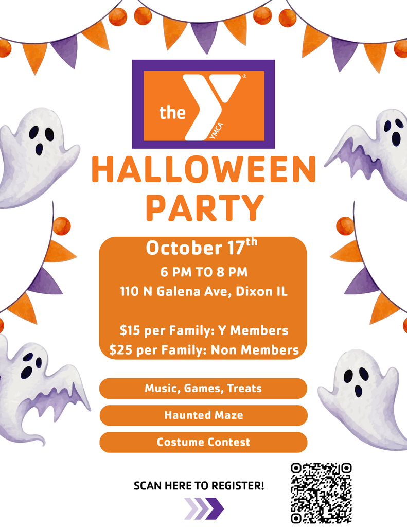halloween flyer Dixon YMCA